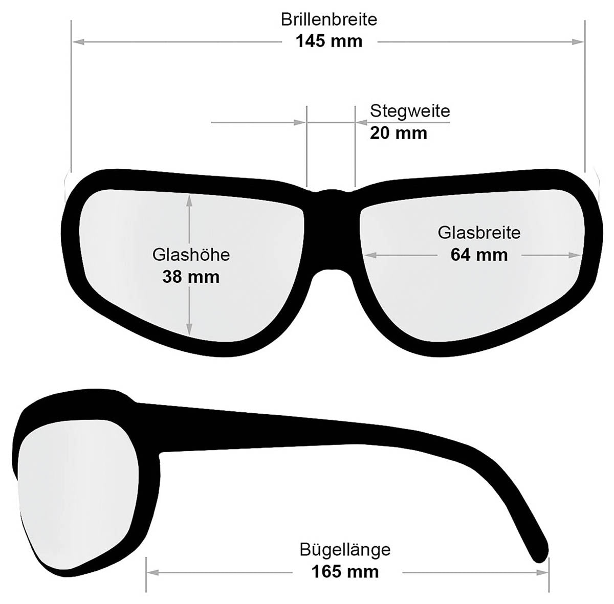 Army sportsbriller, KHS, klare glas
