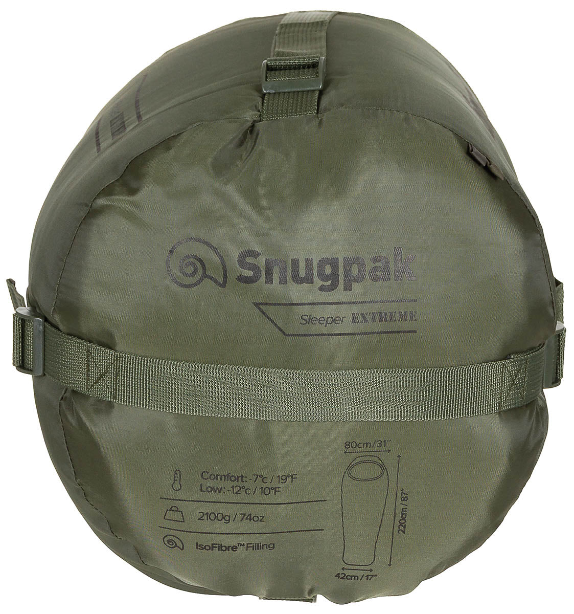 Sovepose, Snugpak, "Sleeper Extreme", olivengrøn