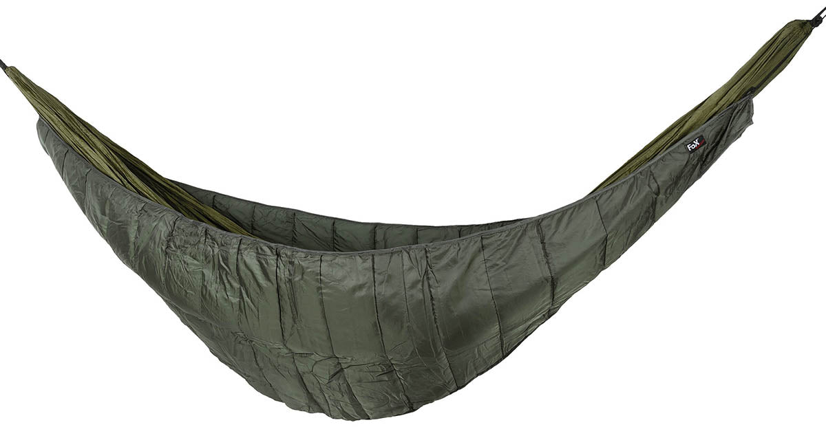 Hængekøje kuldebeskyttelse, "Underquilt", olivengrøn