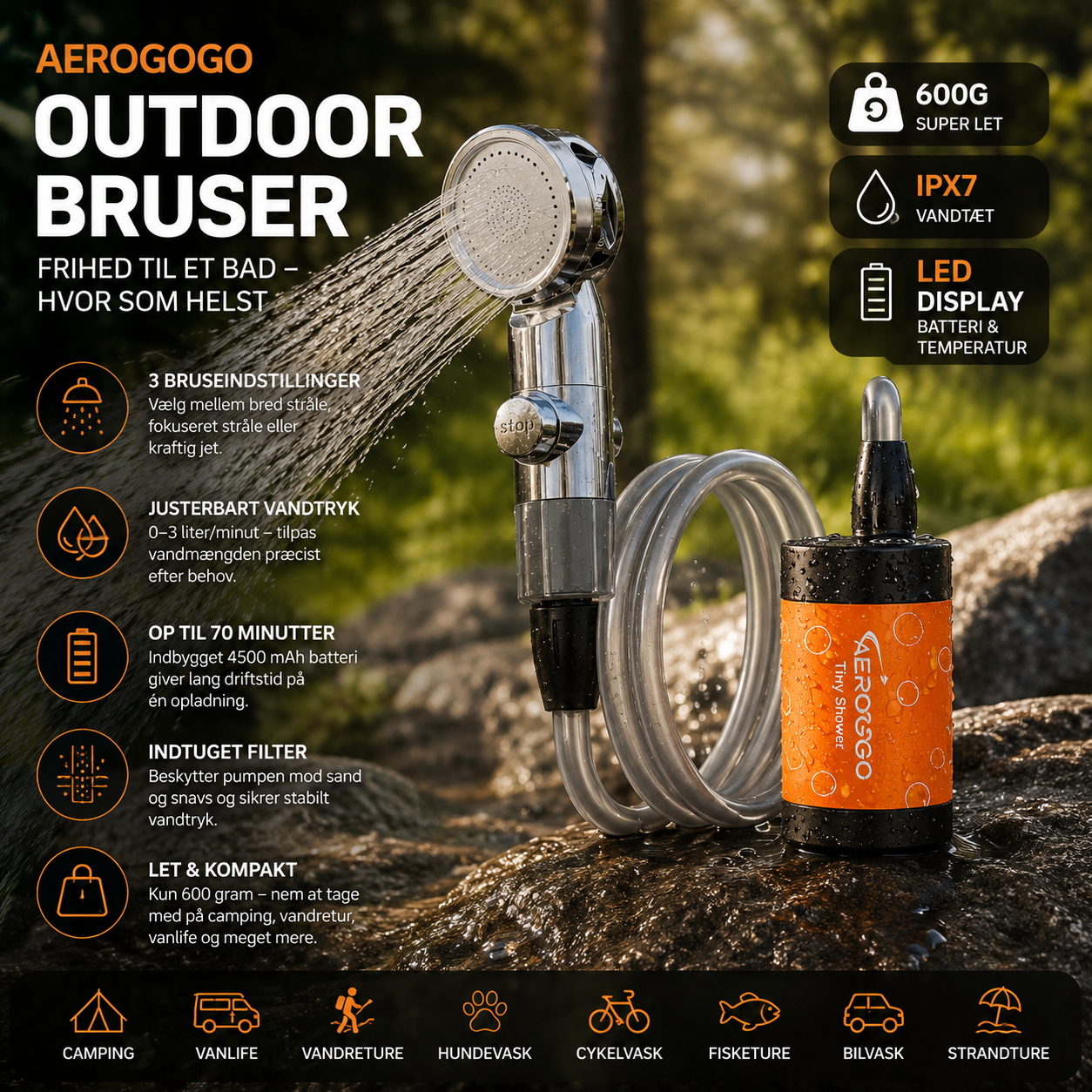 Aerogogo Outdoor Shower