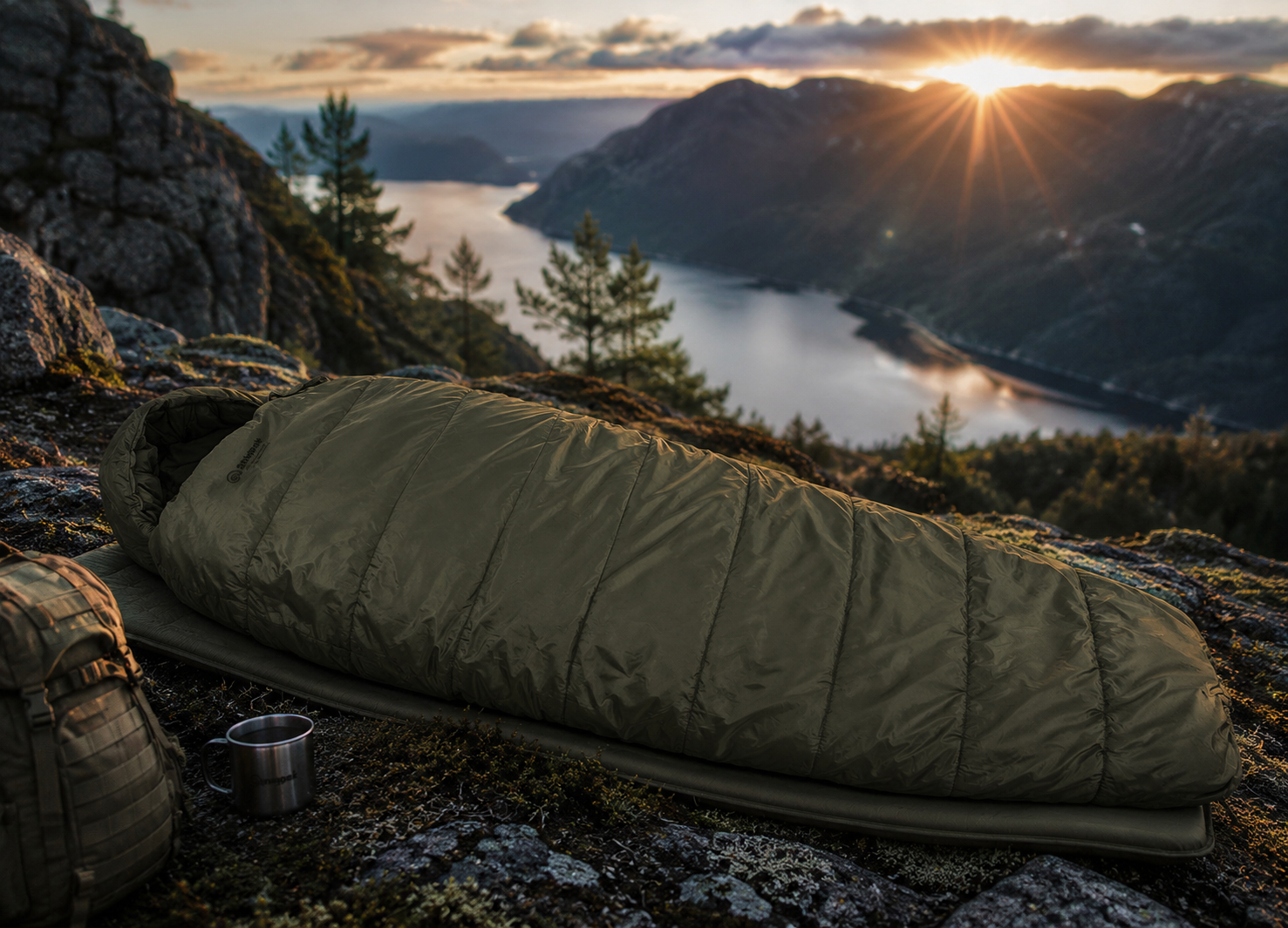 Sovepose, Snugpak, "Sleeper Extreme", olivengrøn