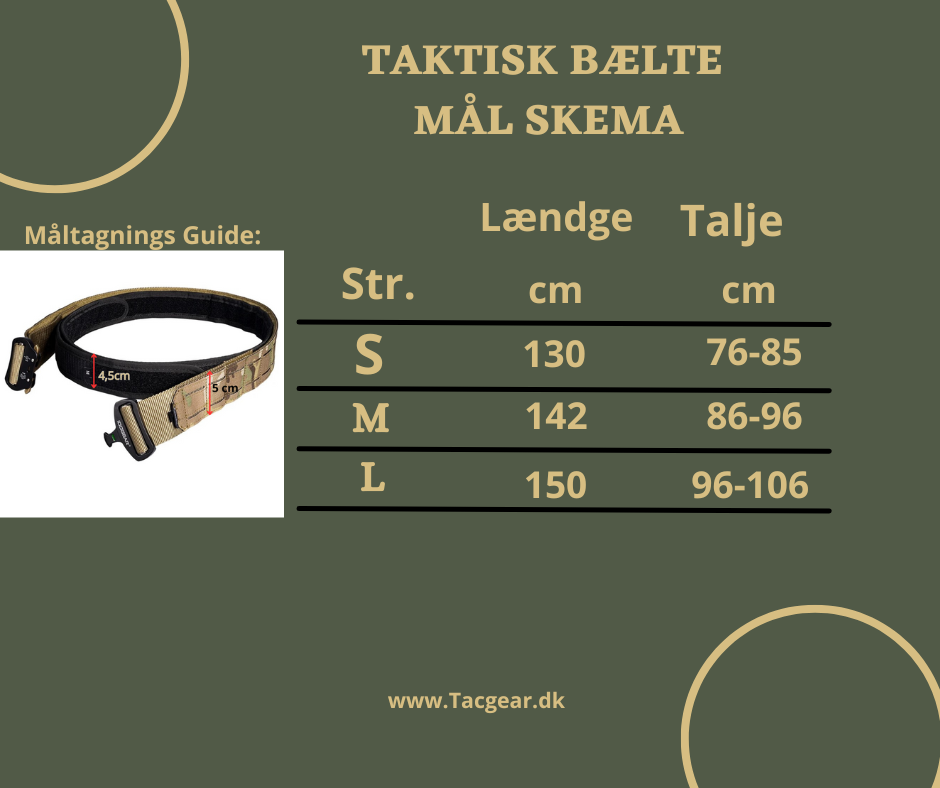 Taktisk Bælte - Black