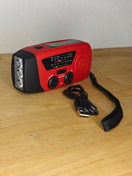 Nødradio med Håndsving, Solcelle