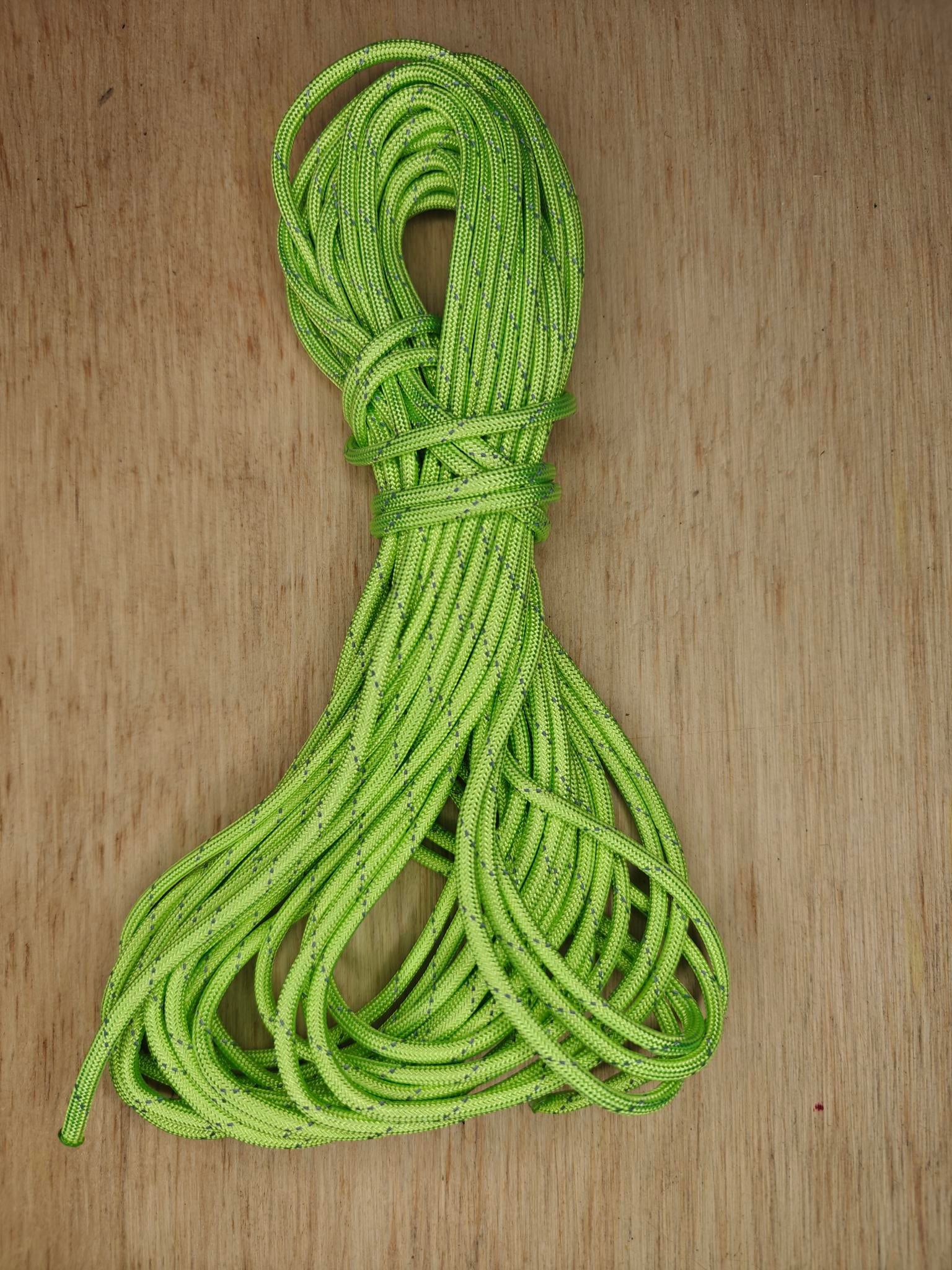 Multi snor 4mm - Fluorescerende grøn 10 meter