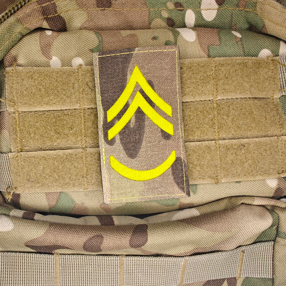 Gradstegn Befalingsmand SØ/MHV M/Emblem Multicam på Velcro 50x90mm