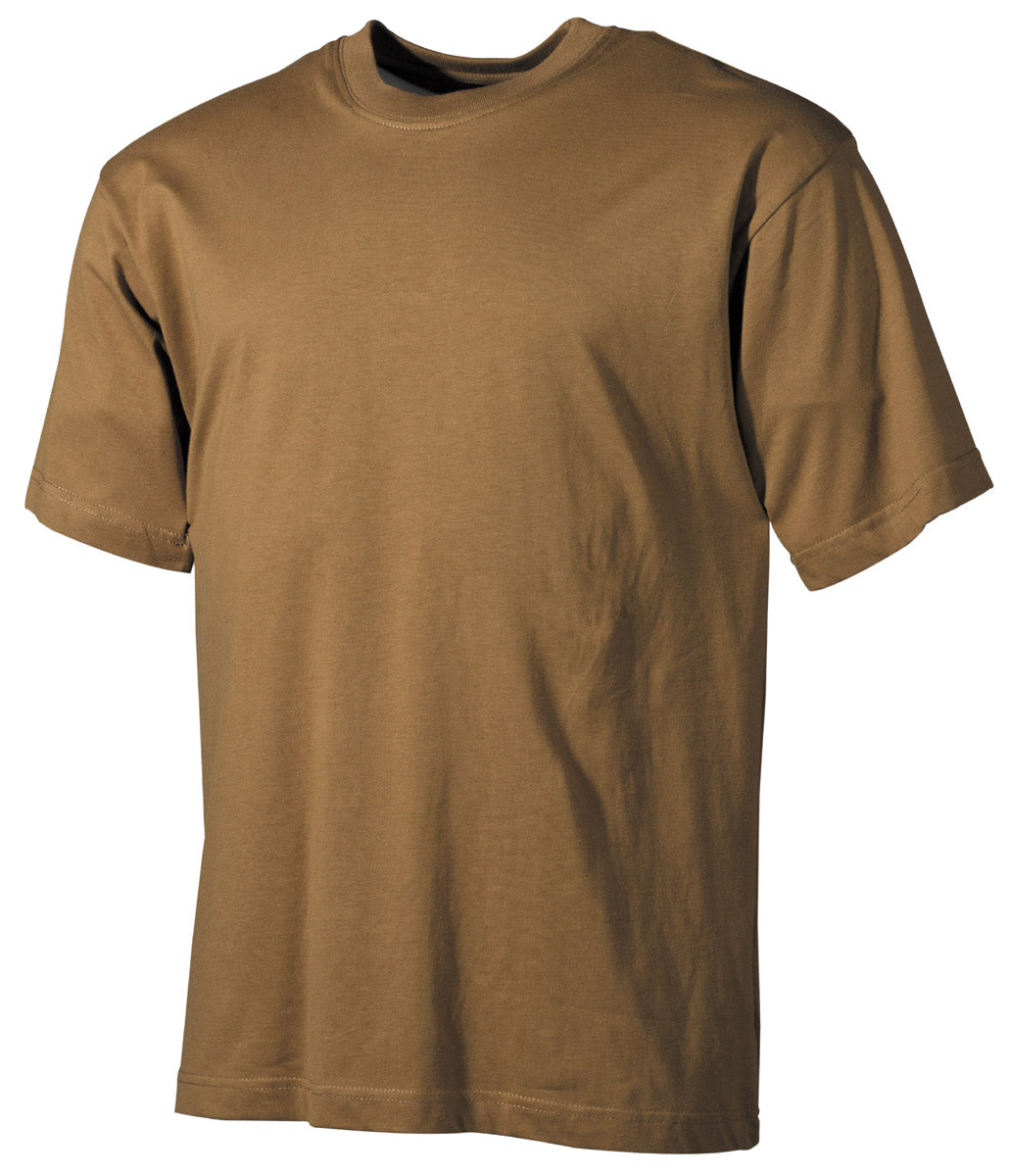 T-shirt, kortærmet, coyotebrun