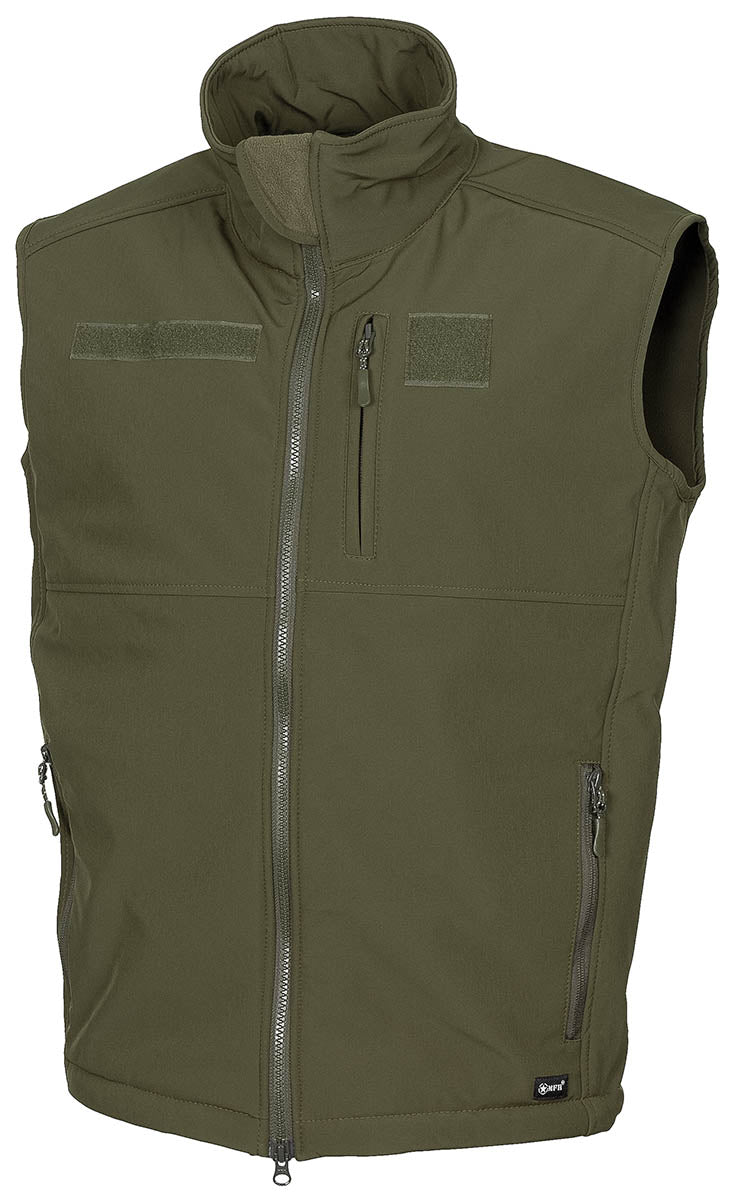 Softshellvest, "Allround", oliven
