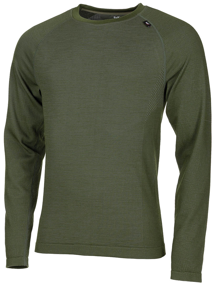 Undertrøje, Baselayer "Merino 50", olivengrøn