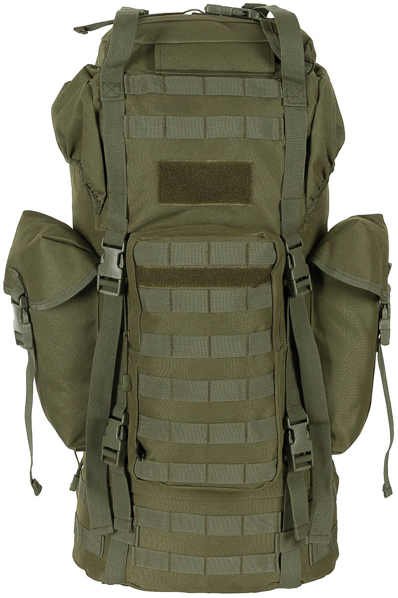 Rygsæk, "MOLLE", 65 l, aluminiumsforstærkning, olivengrøn