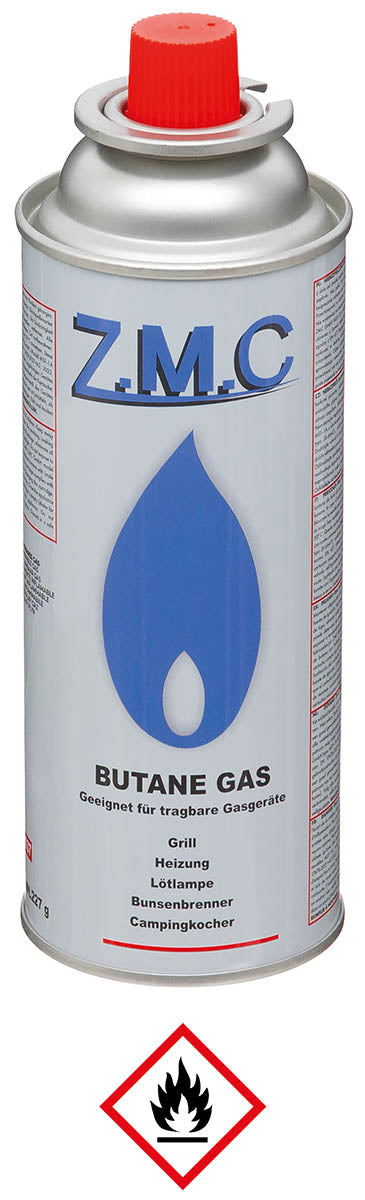 Ventilgaspatron, butan, 227 g (400 ml)