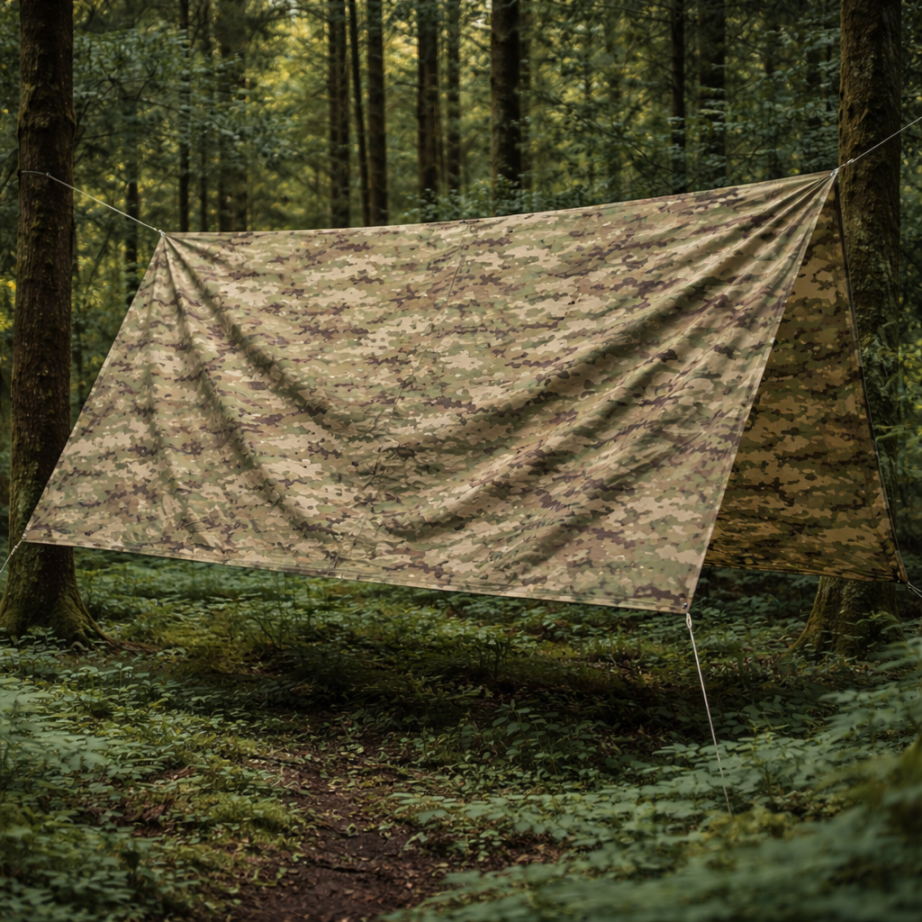 MFH Letvægts Tarp 400x500 cm - Multicam