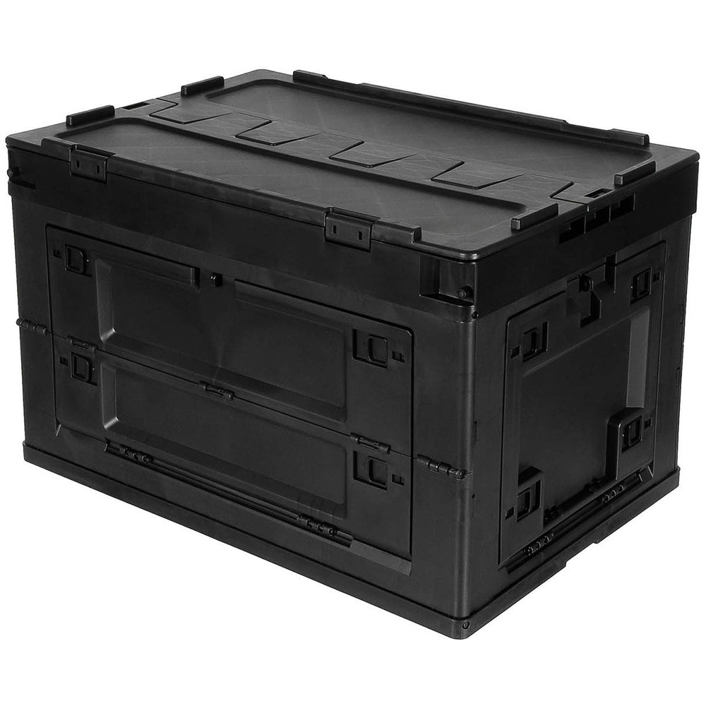 Foldbar plastkasse 60L - Sort