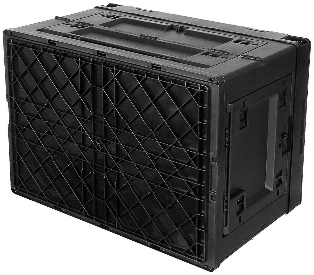 Foldbar plastkasse 60L - Sort