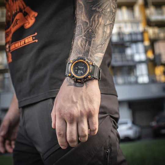 M-Tac Watch Tactical Adventure - Black/Orange