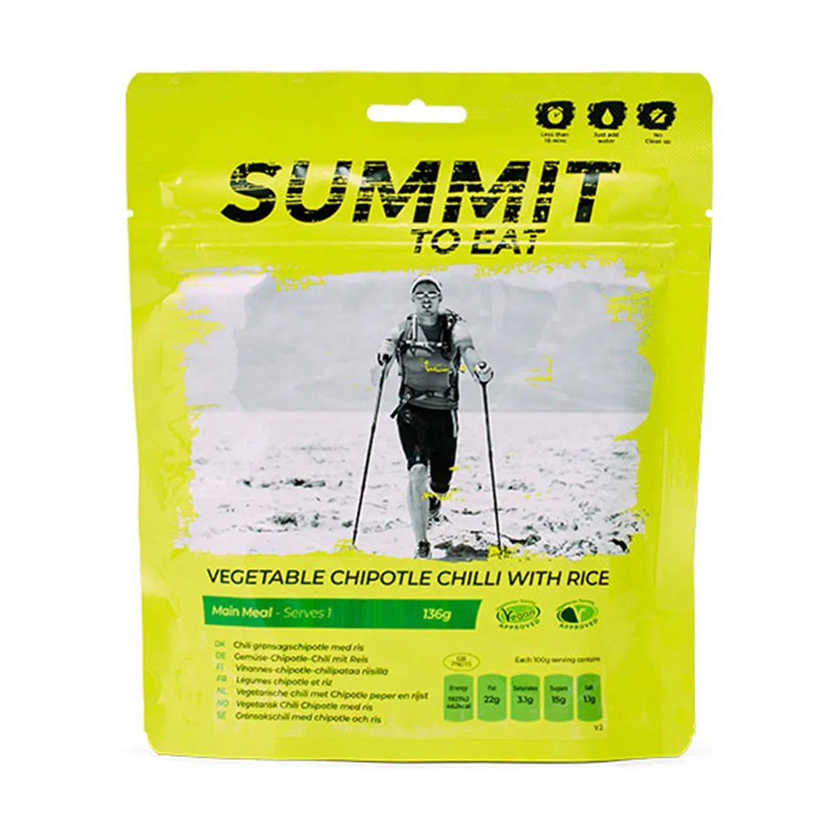 Summit to Eat Vegetable Chipotle Chilli with Rice / Vegetarisk Chipotle Chili med ris
