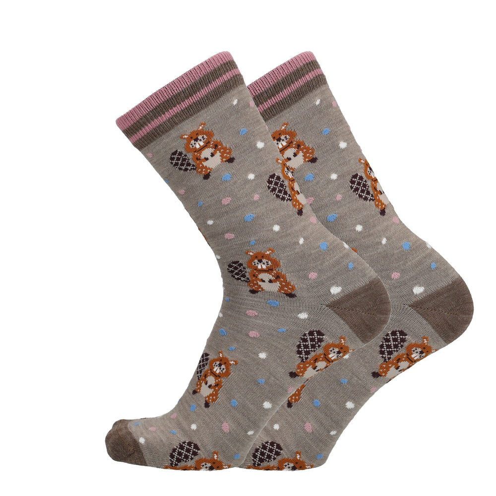 Uphillsport Lifestyle Merino uldsokker med Bæver