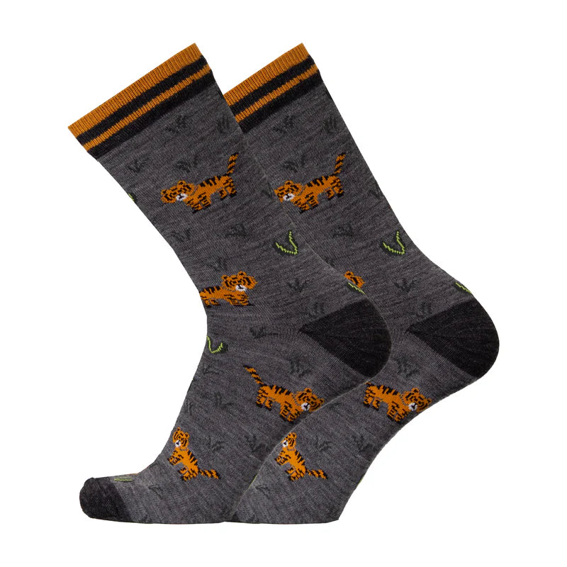 Uphillsport Lifestyle Merino uldsokker med Tigers motiv