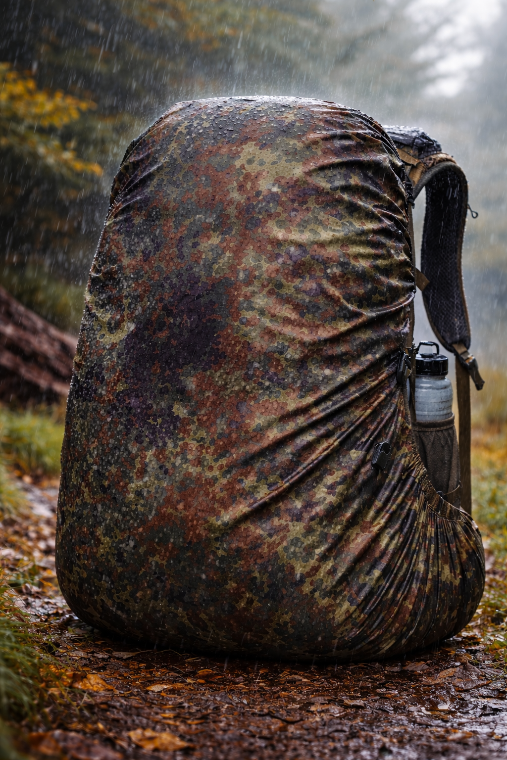 Backpack Cover Rygsæk op til 65L - Flecktarn Camo