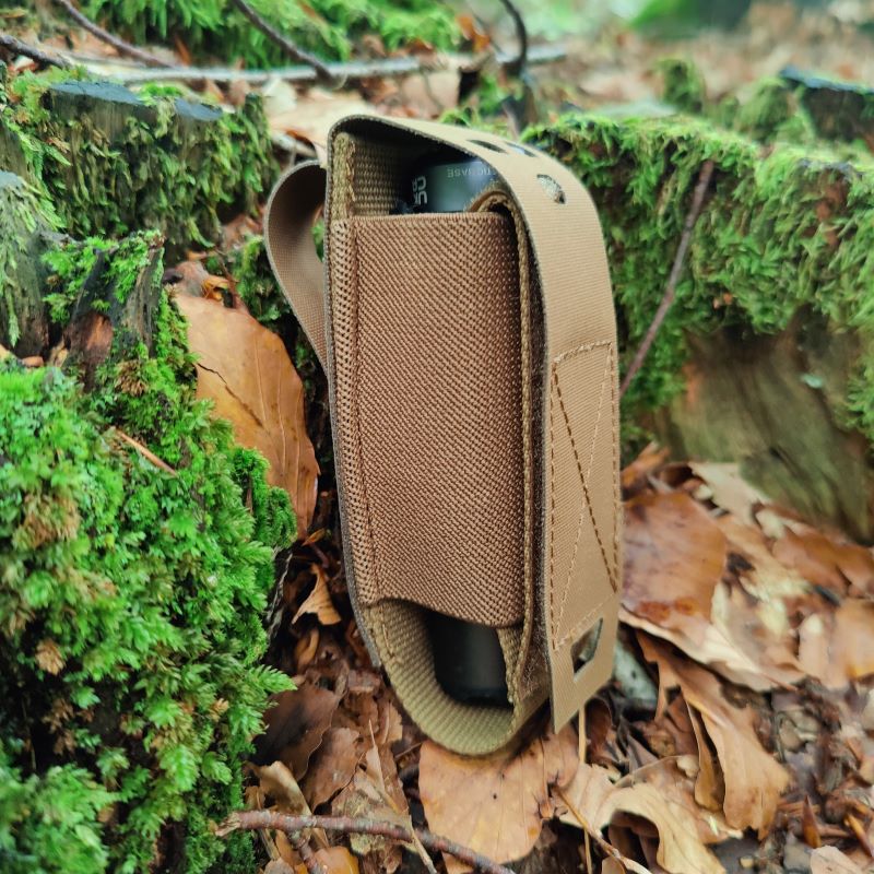 Taktisk Pouch - Coyote Brown til lommelygte, multitool mm.