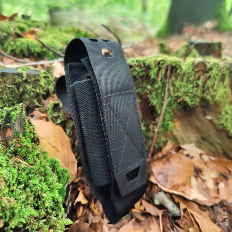 Taktisk Pouch - Black til lommelygte, multitool mm.