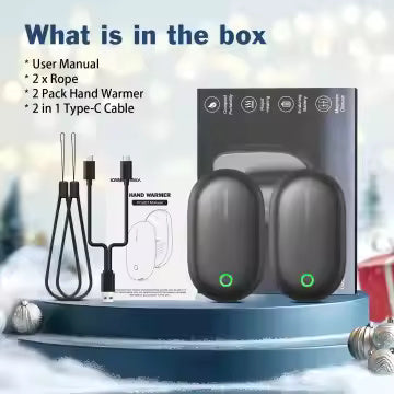 ICARER Kompakt Håndvarmer 2x2500mAh