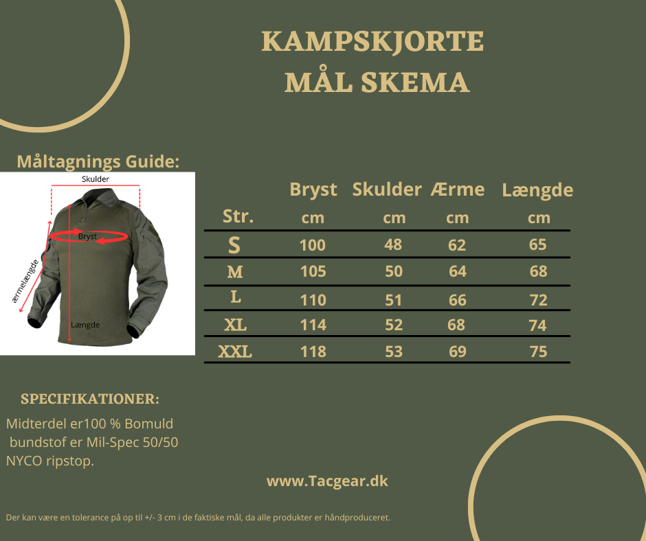 Kampskjorte Army Green