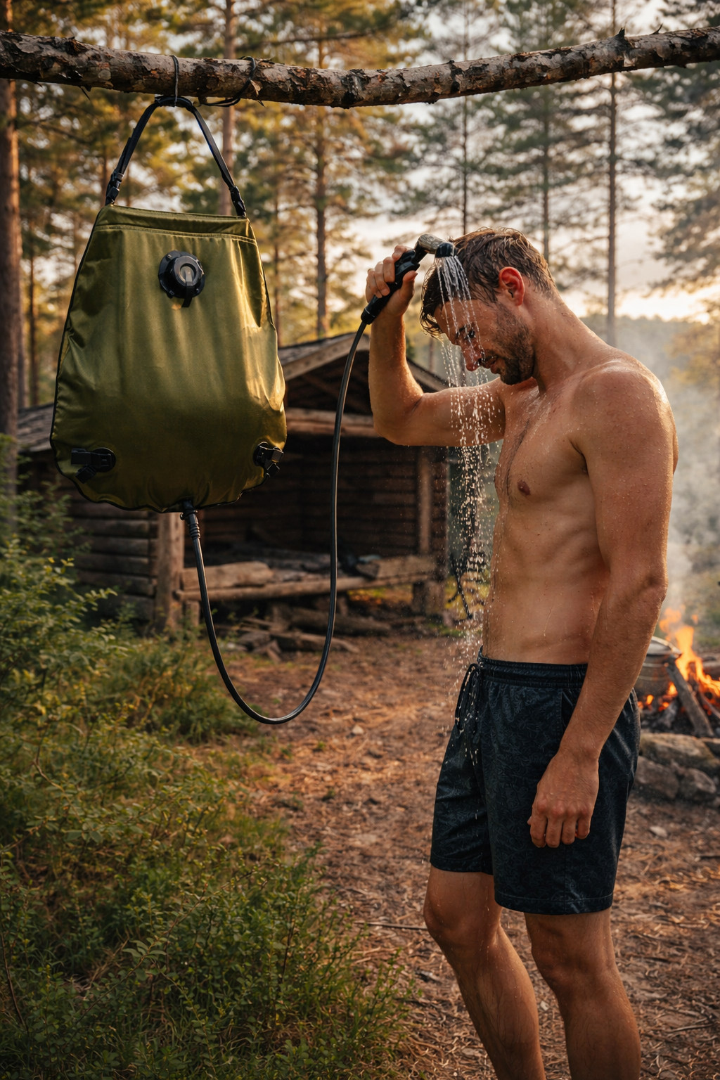 Solbruser, "Deluxe", 20 l, olivengrøn