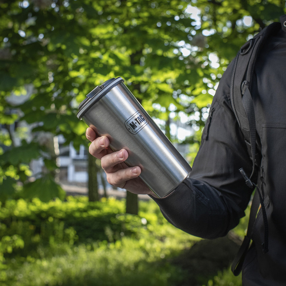 M-Tac Termokop med Låg og Ventil – 450 ml (Flere farver)