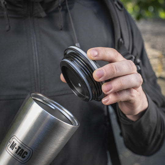 M-Tac Termokop med Låg og Ventil – 450 ml (Flere farver)