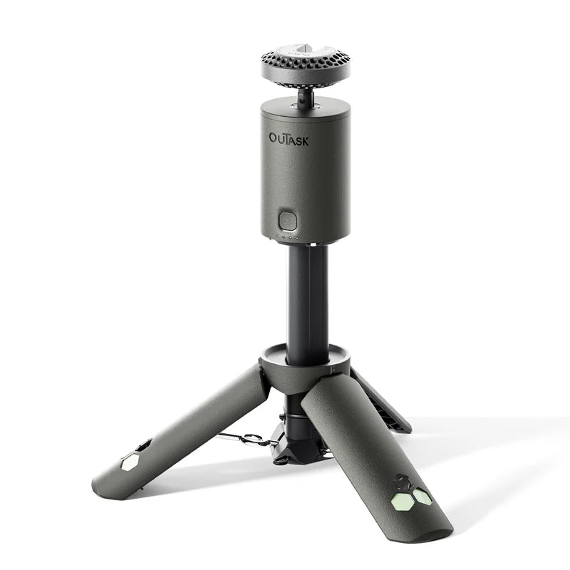 OuTask Teleskop lygte med Powebank - Army Green